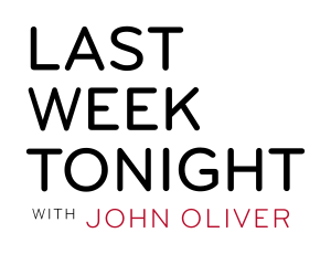 Black and red text on a white background reading "Last Week Tonight with John Oliver".