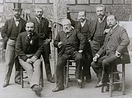 Les professeurs vers 1892.