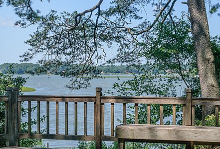 Lynnhaven River from gazebo at Great Neck Park