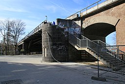 Mülheim adR - Bahnstraße - Stadt-Viadukt und Ruhrbrücke 01 ies