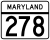 Maryland Route 278 marcatore