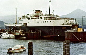 1979 at Brodick, Arran. MV Clansman at Brodick.jpg