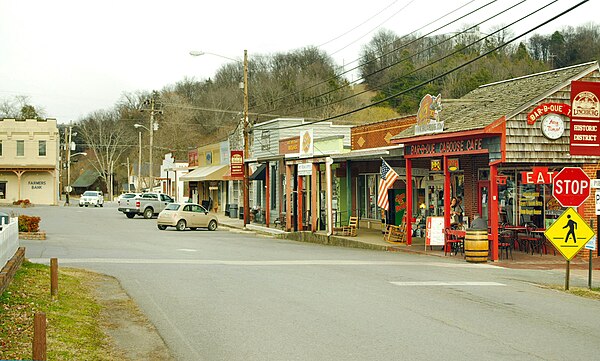 Shops along Main Street