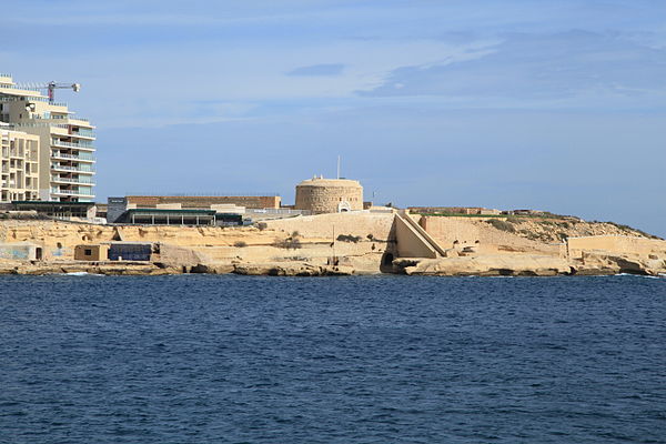 The fort as seen from Valletta