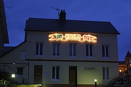 The town hall in Manéglise