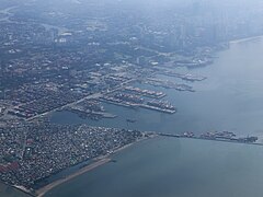 Manila Port Area from air