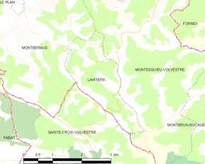 Poziția localității Lahitère