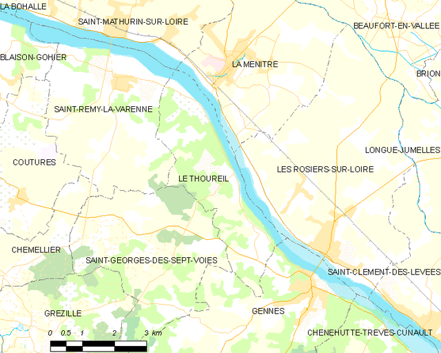 Poziția localității Le Thoureil