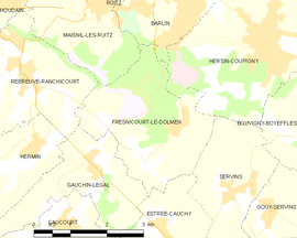 Mapa obce Fresnicourt-le-Dolmen