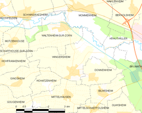 Poziția localității Wingersheim