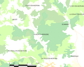 Mapa obce La Petite-Verrière