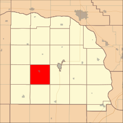 Map highlighting Chapman Township, Saunders County, Nebraska.svg