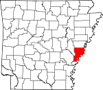 Map of Arkansas highlighting Phillips County.svg