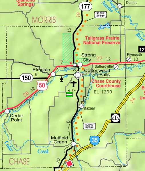 File:Map of Chase Co, Ks, USA.png