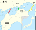 Map of Honshu-Shikoku Bridge Project (zh-hant).svg