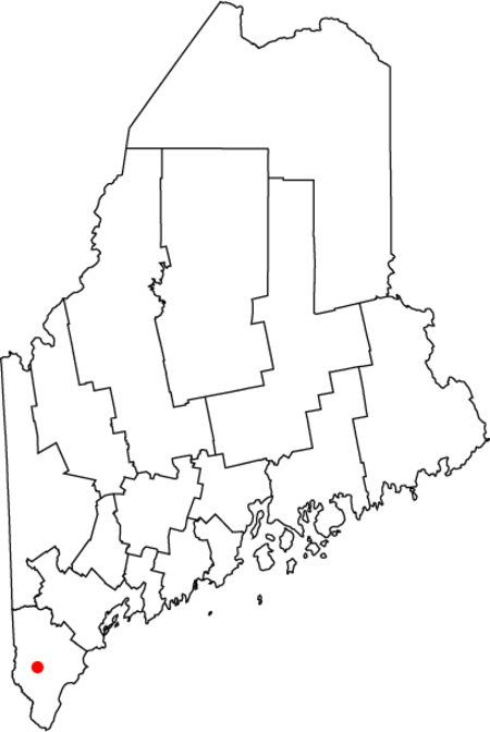 Map of Maine highlighting Sanford.png