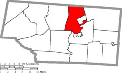 Pee Pee Township'in Pike County'deki konumu