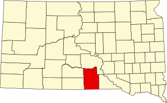 Location of Tripp County in South Dakota Map of South Dakota highlighting Tripp County.svg
