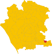 Locatie van Cervino in Caserta (CE)