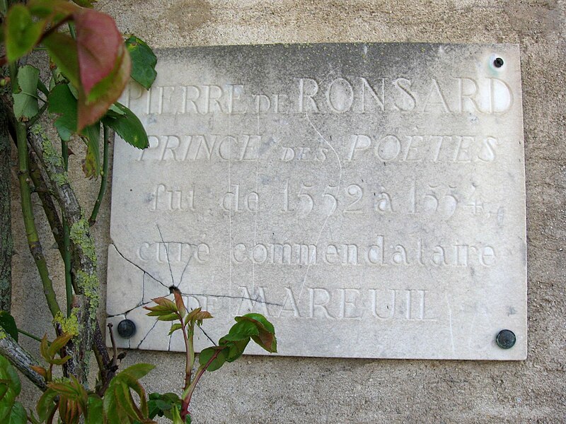 File:Mareuil-lès-Meaux Ronsard plaque.jpg