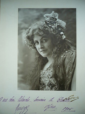 Die Sängerin Jane Margyl als Dalila 1905