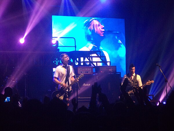 Marianas Trench performing in 2012