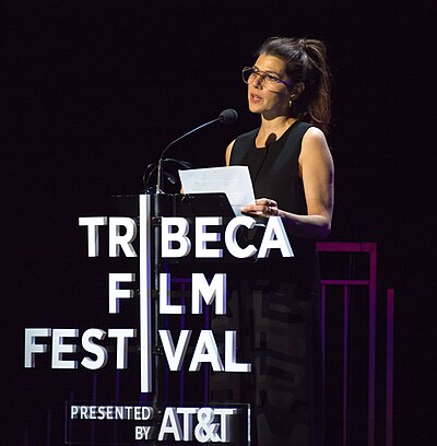 Tomei at the Tribeca Film Festival in 2018
