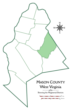 Mason County Cologne District Highlighted.png