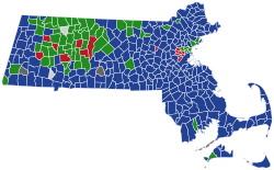 Belediyeye göre Massachusetts Demokratik cumhurbaşkanlığı ön seçim sonuçları, 2020.svg