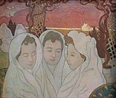 Triple portrait de Marthe fiancée (1892)、モーリス・ドニ美術館