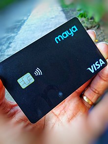 A Maya debit card powered by Visa Maya Card.jpg