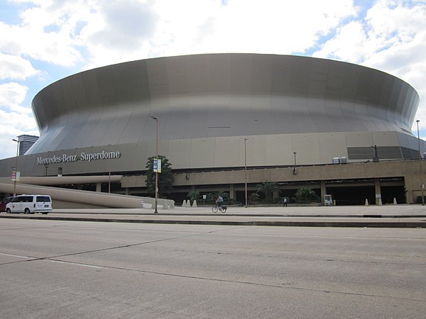 The Mercedes-Benz Superdome was selected as the host site for Super Bowl XLVII