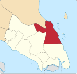 Location of Mersing District in Johor