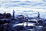 Thumbnail for File:Middle Rocks fishing Fraser Island Queensland August 1986 IMG 0005.jpg