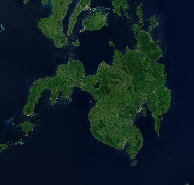 Composite satellite image of Mindanao captured by Sentinel-2 in 2019