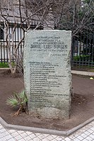 Monument für Jorge Luis Borges, Santiago