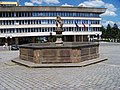 Čeština: Most, okres Most. 1. náměstí, kašna a magistrát. English: Most, Most District, Ústí nad Labem Region, Czech Republic. 1. náměstí, a fountain and a magistrate. Camera location 50° 30′ 07.5″ N, 13° 38′ 26.2″ E    View all coordinates using: OpenStreetMap