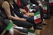 Immigrants at a naturalization ceremony in Los Pinos. (from the Presidencia de la República Mexicana)