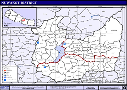 Distretto di Nuwakot – Mappa