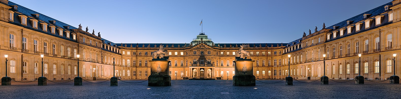     Neues Schloss (new palace) (Schlossplatz, Stuttgart, Germany).