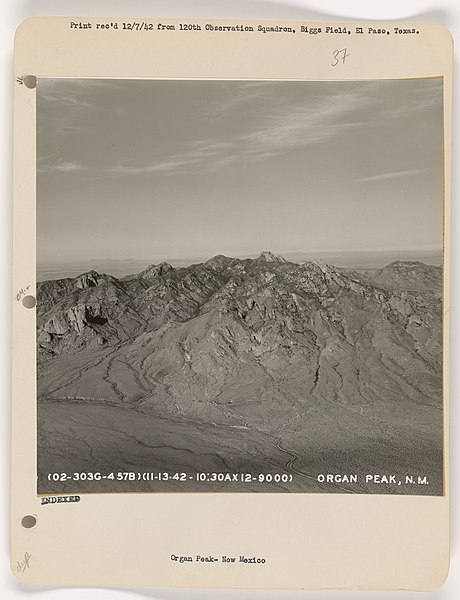 File:New Mexico - Organ Peak - NARA - 68144835.jpg