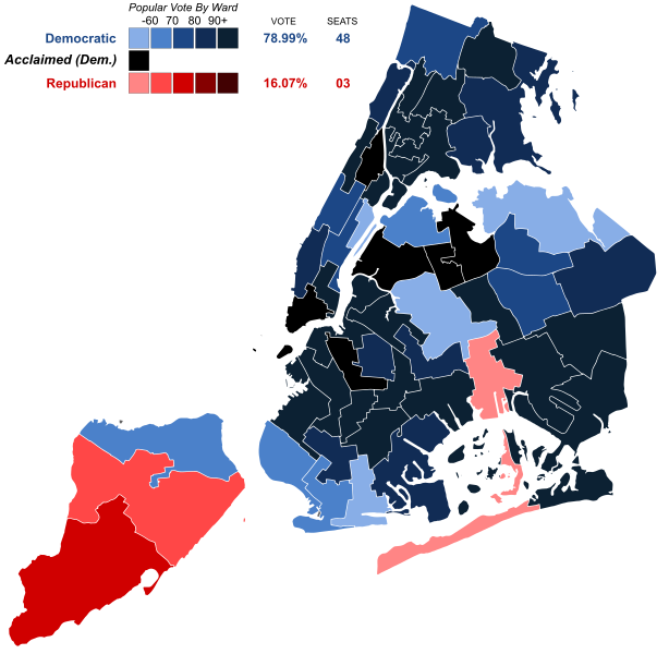 File:New York City Council Election 2013 - Party Strength By District.svg