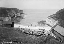 North Landing, Flamborough Head, c. 1880. Photo National Maritime Museum, ID: G2381