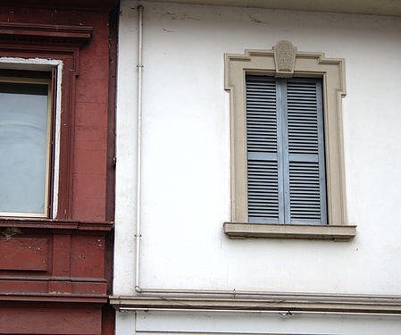 Old windows in Milan (Italy).