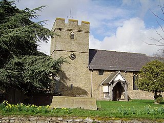 Onibury farm village in the United Kingdom