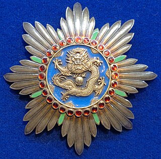 Order of the Illustrious Dragon Military order of Manchukuo