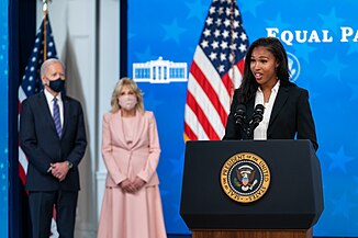 Purce delivers remarks during a virtual Equal Pay Day event Wednesday, March 24, 2021 at the White House. P20210324AS-1585 (51129996201).jpg