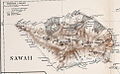 Karte der Insel um 1910
