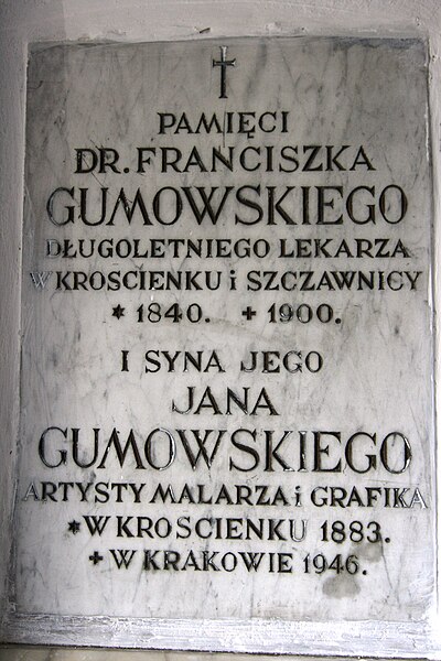 File:POL Krościenko nD - All Saints Church - com plaque 3.JPG