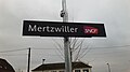 Panneau en gare de Mertzwiller